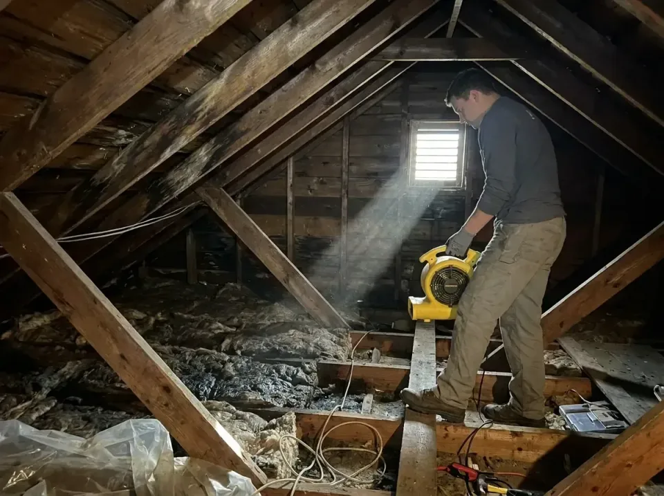 attic-water-damage-drying-proc-007 — frequently asked questions, Emergency Water Extraction & 24/7 Flood Response in Millvil…